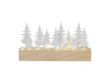 LED Dekoaufsteller Wald Eisen