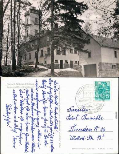 Ansichtskarte sohland - ansichtskarte,