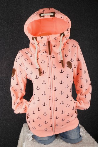 Damen sweat jacke kapuze - sweat,