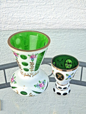 Antike Set Böhmen grüne