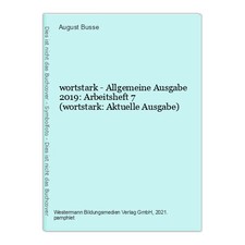 wortstark - Allgemeine Ausgabe 2019: Arbeitsheft 7 (wortstark: Aktuell 1521995-2