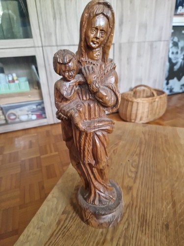 Madonnenfigur mit kind aus - mit,