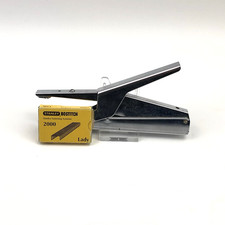 Lupo Rapid Hefter | Tacker Metall Chrom | Vintage Bürogerät | inkl. 2000 Klamm