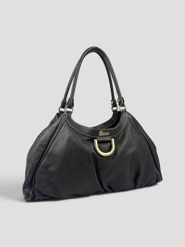 Gucci abbey ring leather - gucci, d-ring