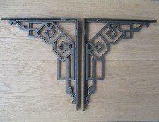 PAAR ANTIKE ART DECO GUSSEISEN