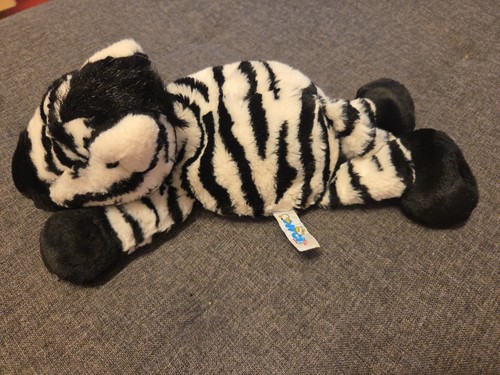 Liegend zebra kuscheltier - liegend,