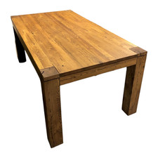 Dudinger Esstisch Modell Vanessa Wildeiche Vollmassiv Cognac Geölt