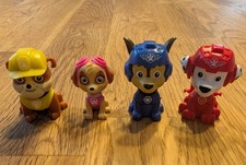 4 PAW Patrol Figuren, Marshall, Chase, Rubble und Skye  aus „Mighty Pups"