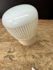 Vintage Wandlampe Glas Pressglas 50er 60er Jahre abgeschrägt mit Zugschalter