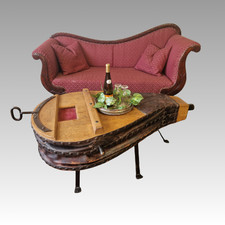 Antiker Couchtisch Blasebalg einzigartig Frankreich um 1850