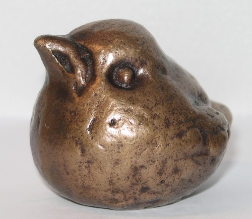 Massive bronzefigur form - massive, in