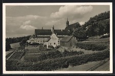 Bischofsheim in der Rhön, Kloster Kreuzberg, auf den Feldern, Ansichtskarte 
