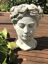 VALO Frauenkopf Pflanzschale Büste Pflanzbüste Pflanzkopf Schale Pflanzgefäß kl.