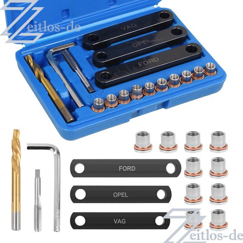 16x gewindebuchsen m9x1 - 16x, m9x1.25