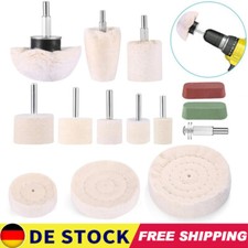 14tlg Polierscheibe Chrom-Alu Felgen Polierset für Bohrmaschine Polieraufsatz