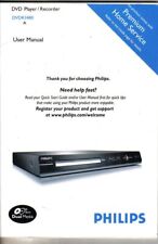 Philips DVDR 3480 DVD Recorder English Owner s Manual Handbuch Bedienungsanleitu