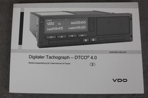 Vdo digitaler tachograph dtco - vdo,