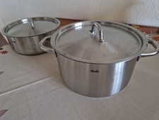 FISSLER Bratentopf Set 24 cm - 4 Liter  und 6 Liter - 2 x Kochtopf - Induktion