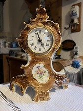 Ens Porzellan Uhr Kaminuhr