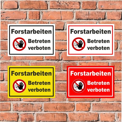 Schild wald forstarbeiten - wald,