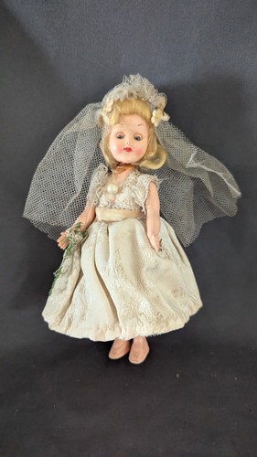 Vintage braut puppe mit - puppe,