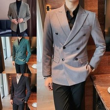 Herren Elegant Anzug Mantel