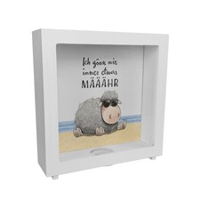 Schaf Rahmen Spardose aus Holz