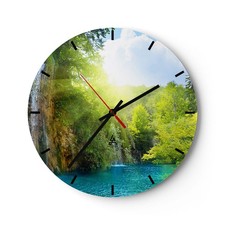 Modern wanduhr 30x30cm rund - modern,