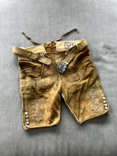 Stockerpoint Oliver Herren Trachtenlederhose Lederhose, Farbe Hellbraun, 46