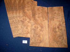 Nussbaum Maser Furnier Wurzelholz   320 x 120 mm   12 Blätter      Nr. 310
