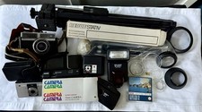 Kamera Bundle: Agfa Optima 200, Konica, Revue Pocket, Blitzgeräte, Stativ u.v.m.