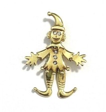Clown Harlekin Goldanhänger