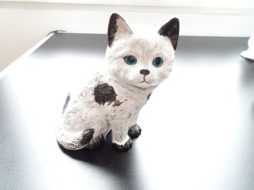 Dekofigur keramik katze - dekofigur,