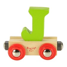 Holzeisenbahn Lok Buchstabenzug bunt Buchstabe "J" (Bigjigs Toys LTD)