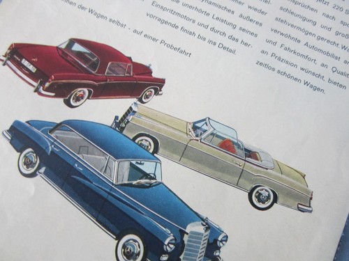 Mercedes benz prospekt 220se - mercedes-benz,