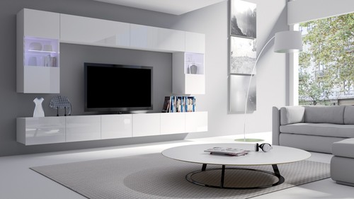 Moderne wohnwand calabrini - moderne,