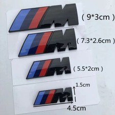 Für BMW "M-Serie" Kotflügel-Sport-Schriftzug Hochglanz-Schwarz Karosserie