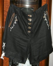 Damen "Daller Landmode" Trachtenshorts/kurze Hose schwarz Größe 44 /100 % Leinen