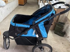 top Pat Hut Hundebuggy  Schwarz/Blau bis 20 kg