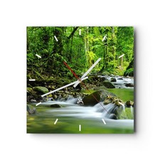 Modern Wanduhr 30x30cm Quadrat