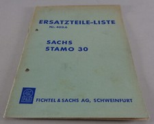 Teilekatalog / Ersatzteilliste Sachs Stamo / Standmotor ST30 Stand 02.1962