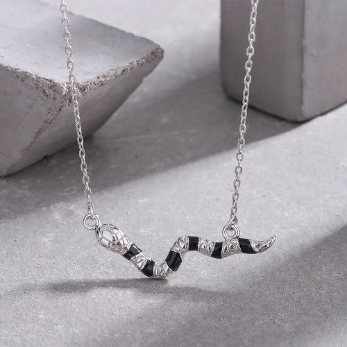 Damen halskette mit schlange - halskette,