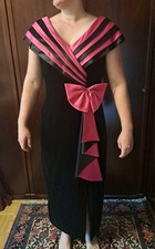 Schickes festliches Abendkleid, Gr 42, Samt/Satin