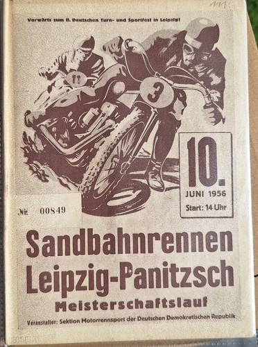 Speedway 1956 leipzig - speedway, 10.6.1956