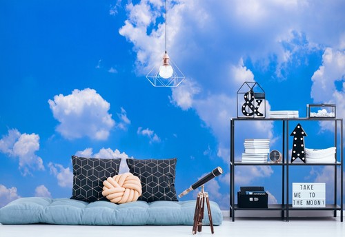 Blau himmel wolken q274 - blau,