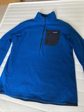Patagonia Fleece R1 Air Zip Neck Herren Jacke Gr XL Blau