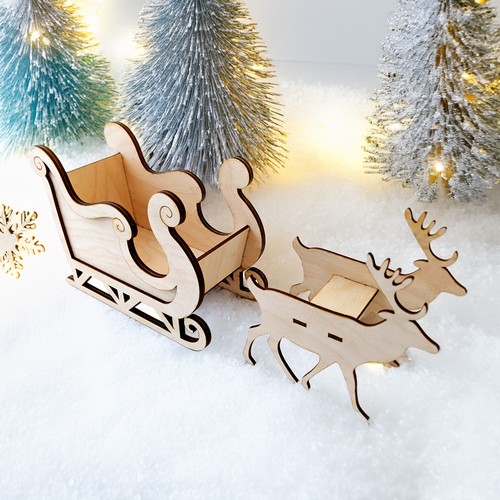 Weihnachtsdeko geschichteter - -,