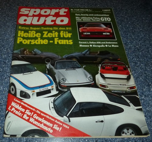 Sport auto 1984 porsche - auto, 7/1984