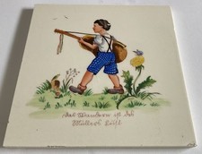 Seltene alte Fliese ,Kachel