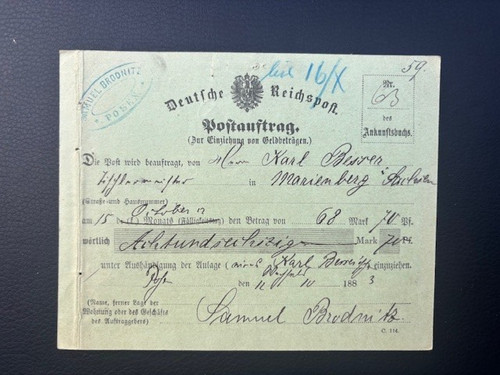 Antik postauftrag deutsche - antik,